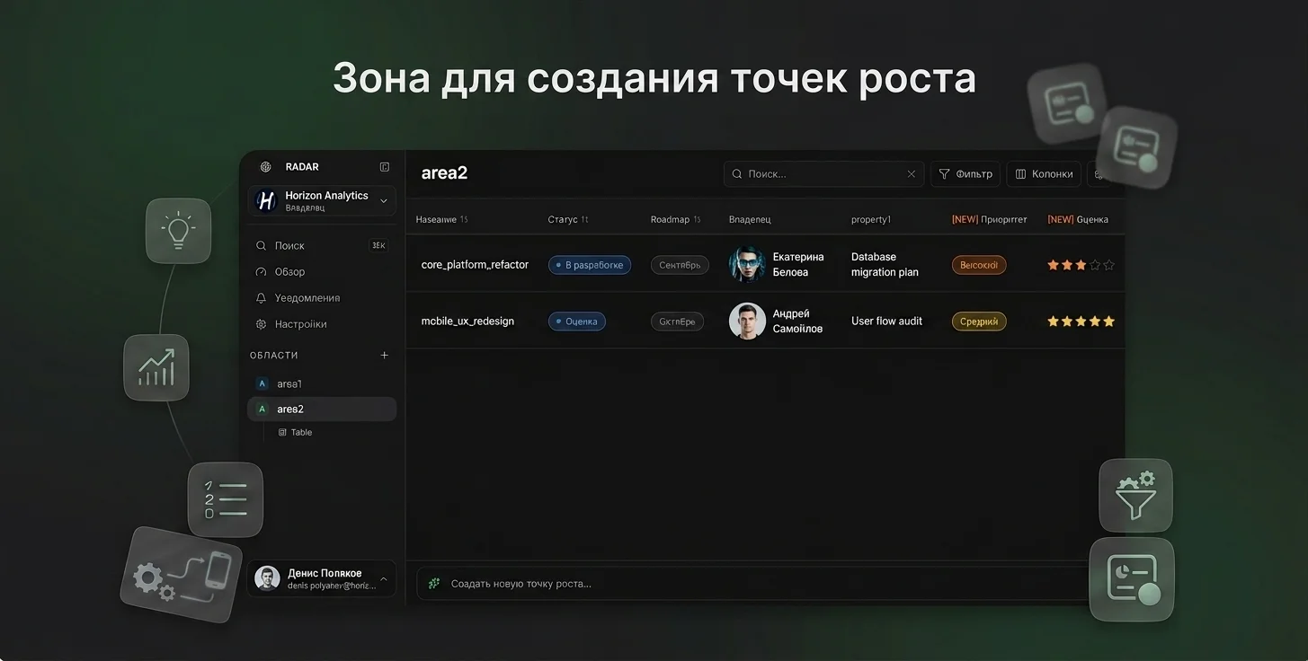 Radar screenshot